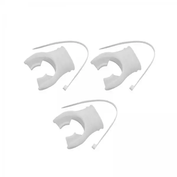 4xDiving Regulator Mouthpiece Universal Snorkel Mouthpieces with Regulator Tie White