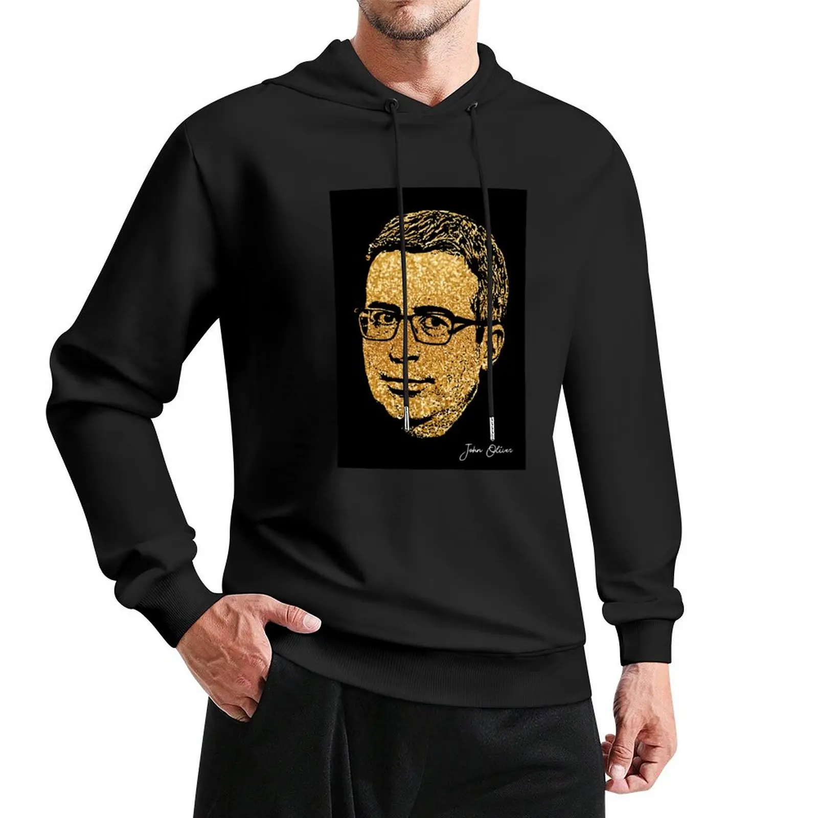 

John Oliver portrait Pullover Hoodie anime clothes men's sweat-shirt set men clothes big size hoodie