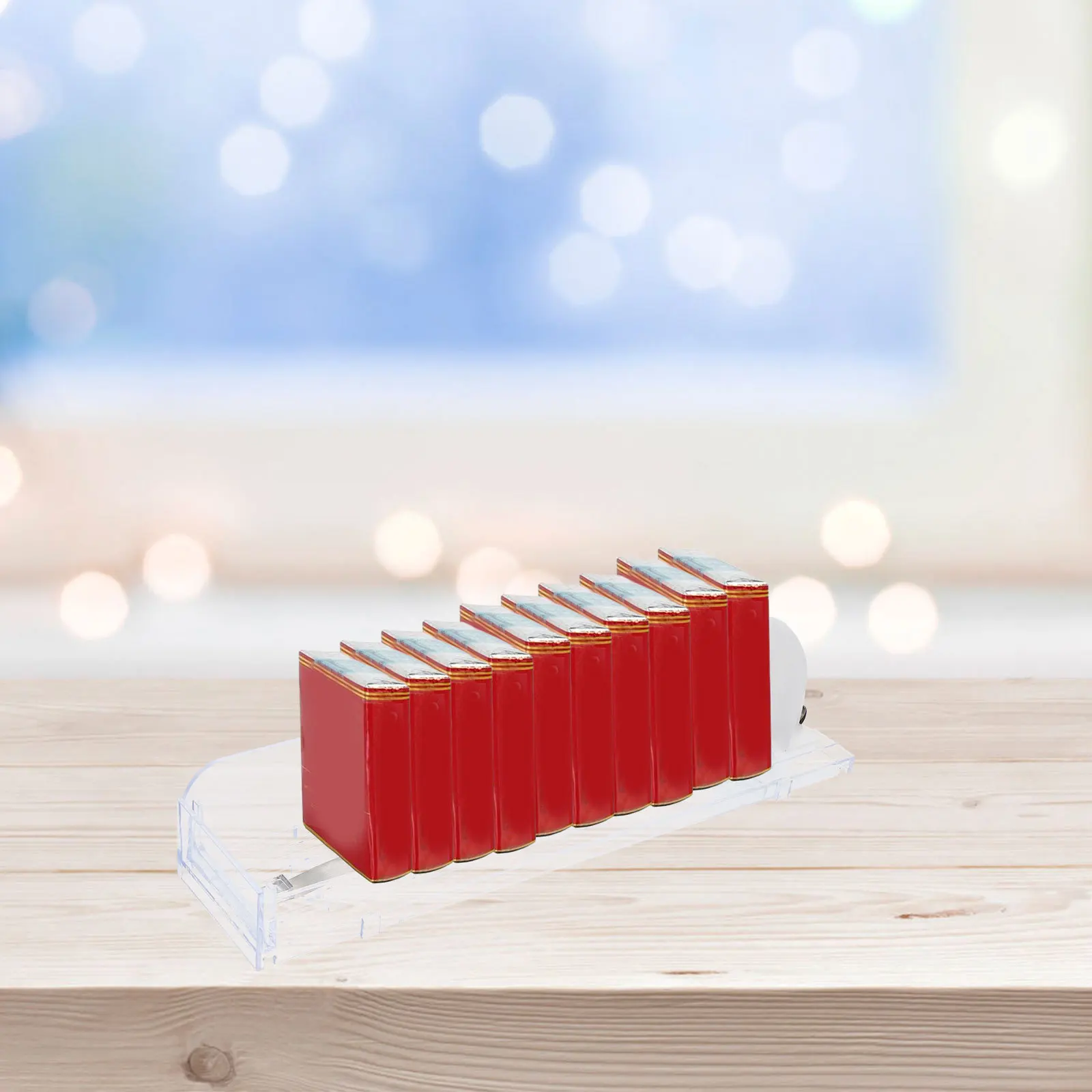 

2pcs Automatic Cigarette Dispenser Transparent Durable Lightweight Cigarette Display Stand For Supermarket Auto-Push Showcase