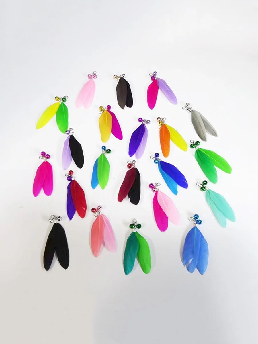 

Сменная головка из перьев ручной работы для игрушки-дразнилки, материалы для рукоделия, любимые товары для животных...