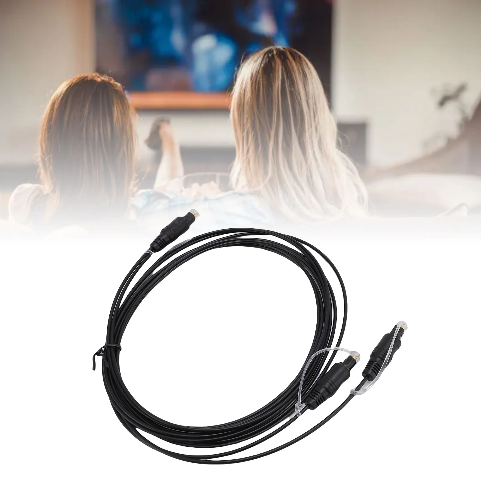 1x2 Digital Optical Splitter Cable SPDIF for Toslink Fiber Optic Sound Splitter Cable For Home Theater HDTV Speaker