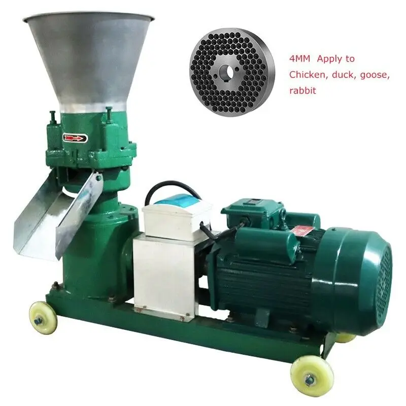 4mm 220V Animal Pellet Mill Machine Feed Granulator Machine Pellet Making Machine