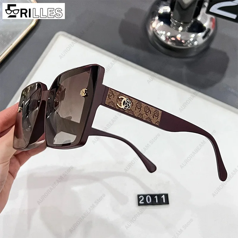 Polarized Oversized Sunglasses Ladies, TAC Lens Anti-Glare, Square Shape UV400, for Street Style and Driving, 2025 New Trendy image 6