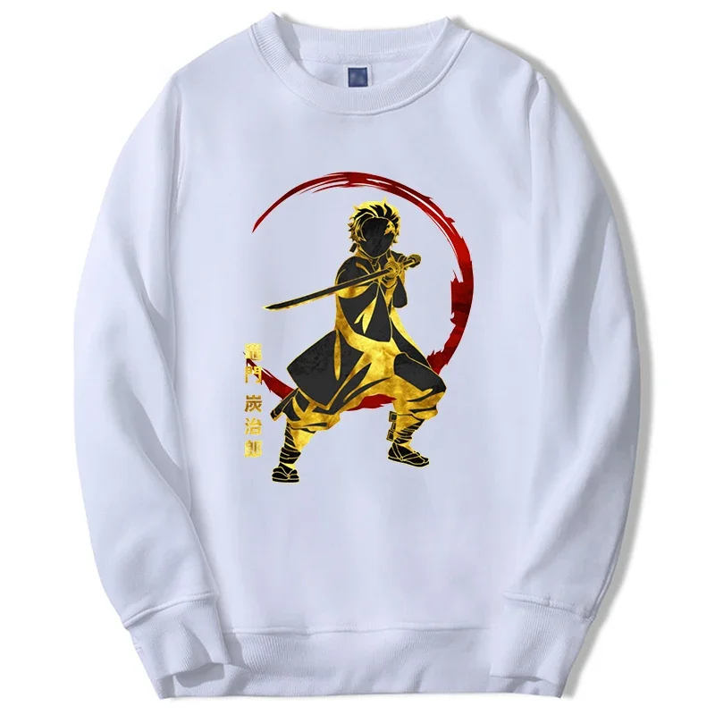 anime hoodies sweatshirt men tanjirou figure Mangas 2024 New sweatshirts hip hop round neck fleece hoody moletom