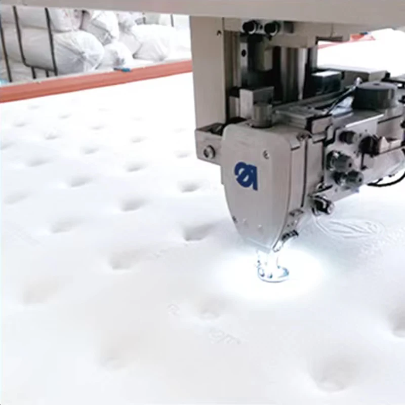 Customized CNC Single Needle Mattress Quilting Machine With Double Servo Motor Drive High Precision Industrial