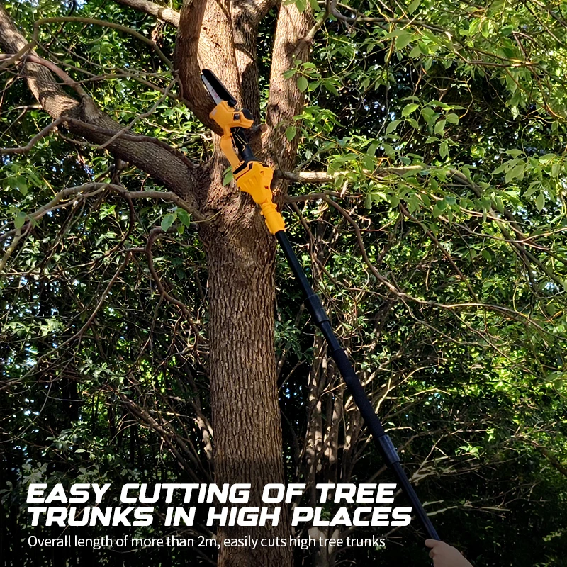 منشار كهربائي بدون فرش 6 بوصة منشار كهربائي تصغير القطب المقلم فرع عالي أداة تشذيب شجرة الحديقة لدبوس بطارية ديوالت 20 فولت #6