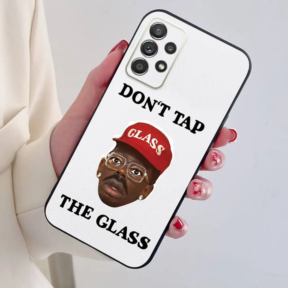 Чехол для телефона Tyler The Creator DONT TAP THE GLASS для Samsung S24,21,22,23,30,Ultra,20,Plus,Note,10,9,черный мягкий силиконовый чехол