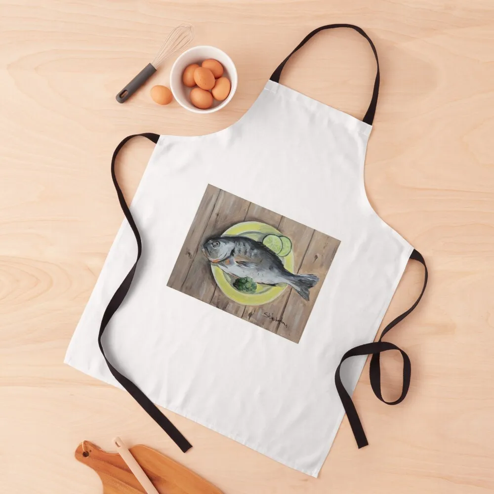 Fish On A PlateApron household gadgets apron women kitchen items and home 2022