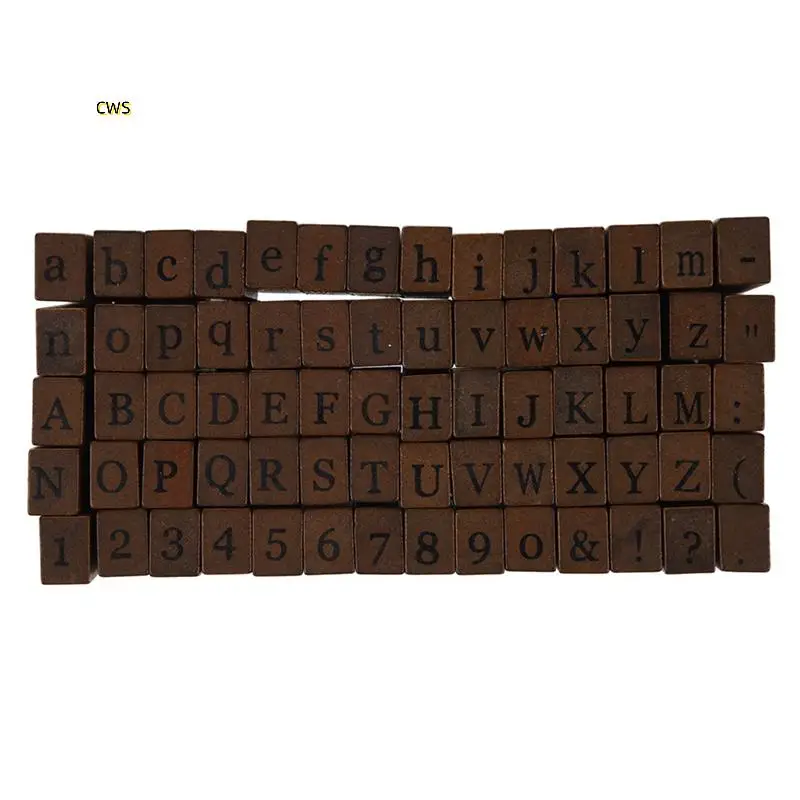 

Pack Of 210Pcs Rubber Stamps Set Vintage Wooden Box Case Alphabet Letters Number Craft (No Ink Pad Included)