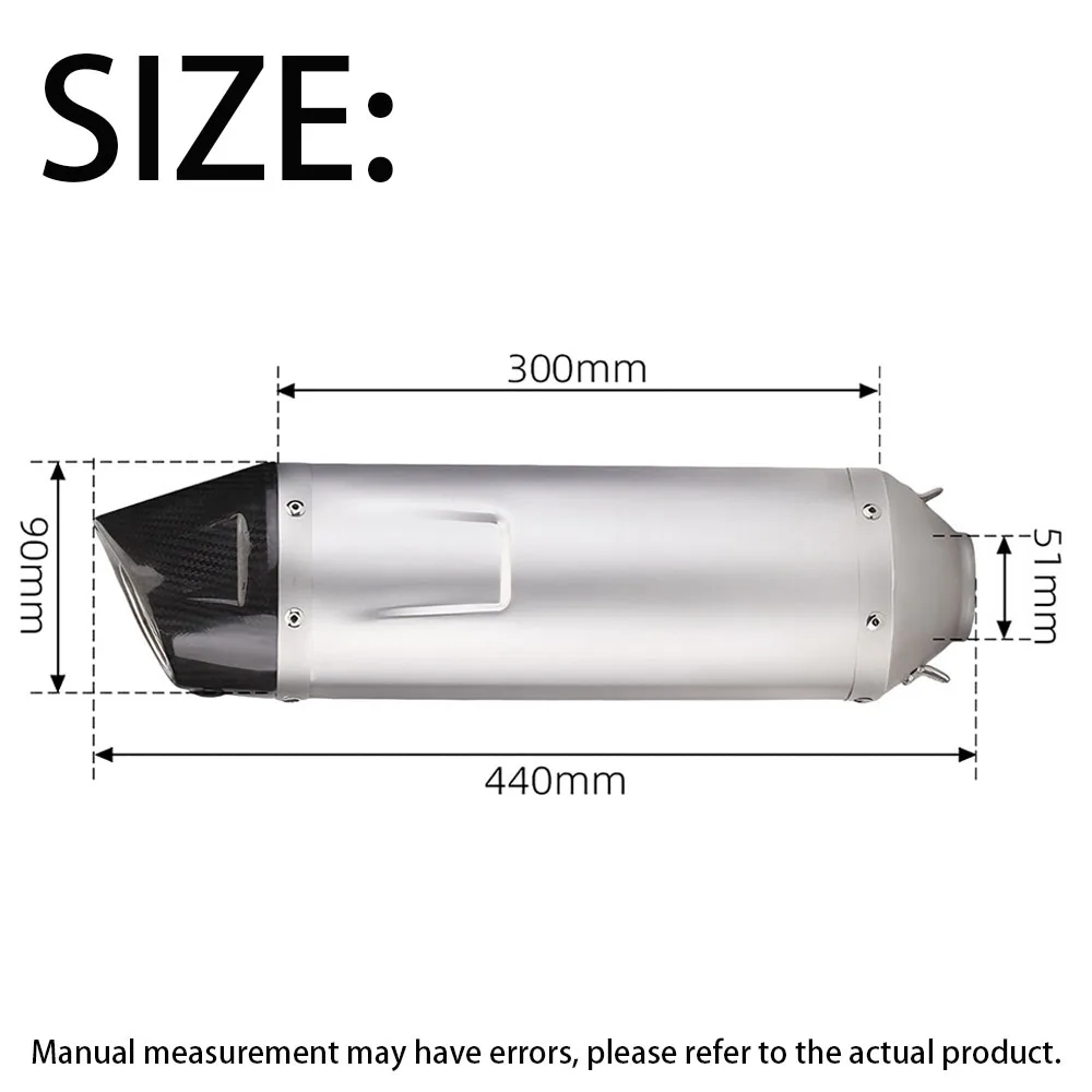 Exhaust Pipe Modification Suitable for Kawasaki Ninja400 CBR300 250KEM RC390 Z900 ZX10R 6R Modified Leo Exhaust Pipe