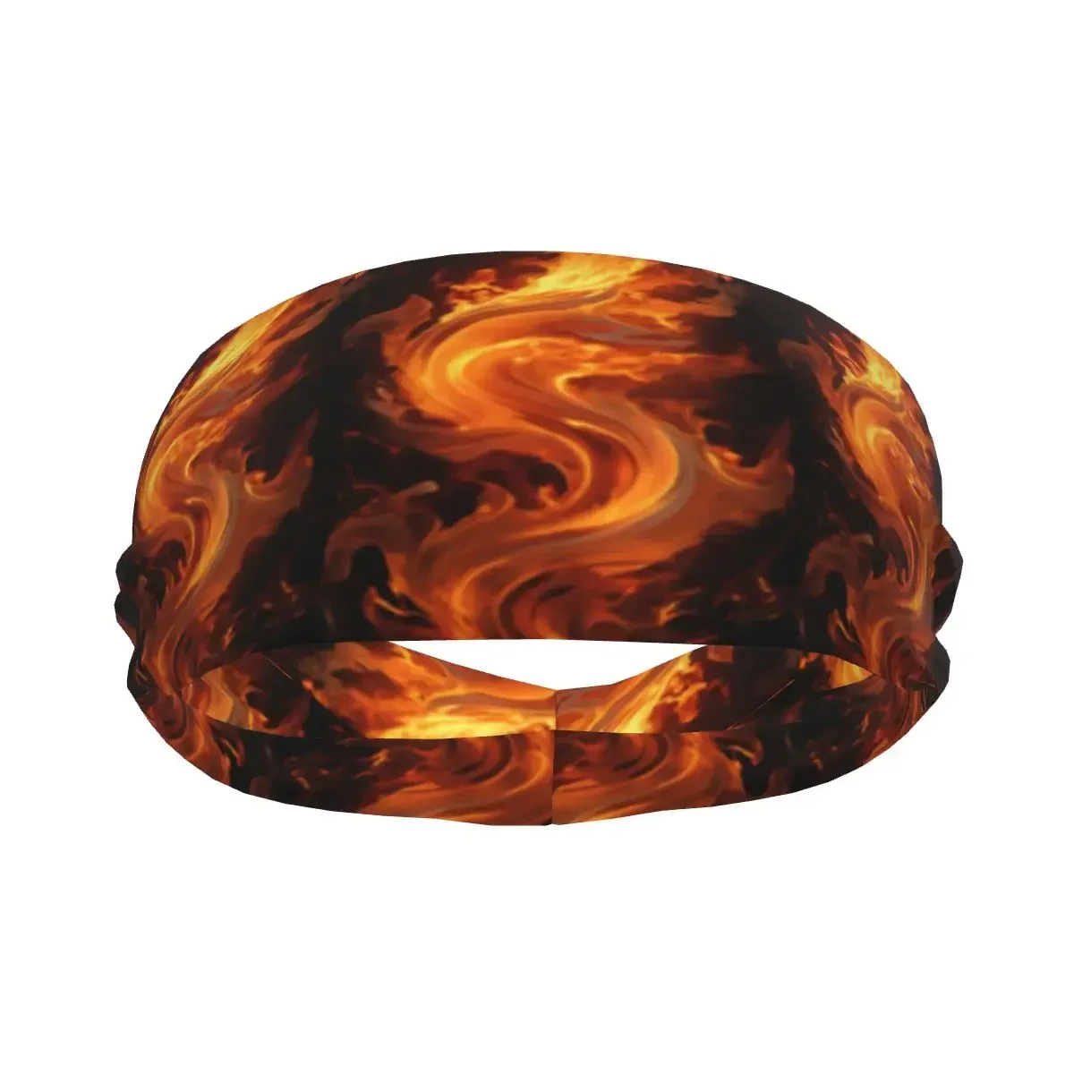 

Custom 3d Fire With Flames Sport Headbands for Women Men Stretchy Moisture Wicking Gym Sweatband