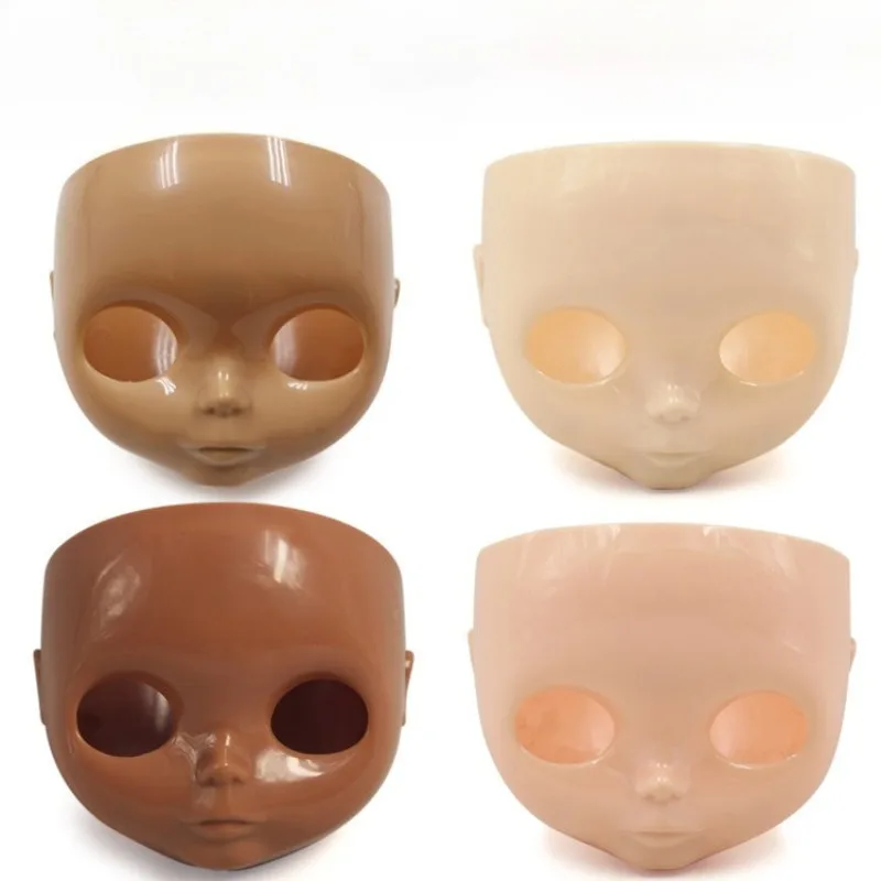 ICY DBS Blyth Doll Face Shell No Makeup RBL Blank Faceplate 5 Skins DIY Custom Repaint Doll Accessories for Customizing