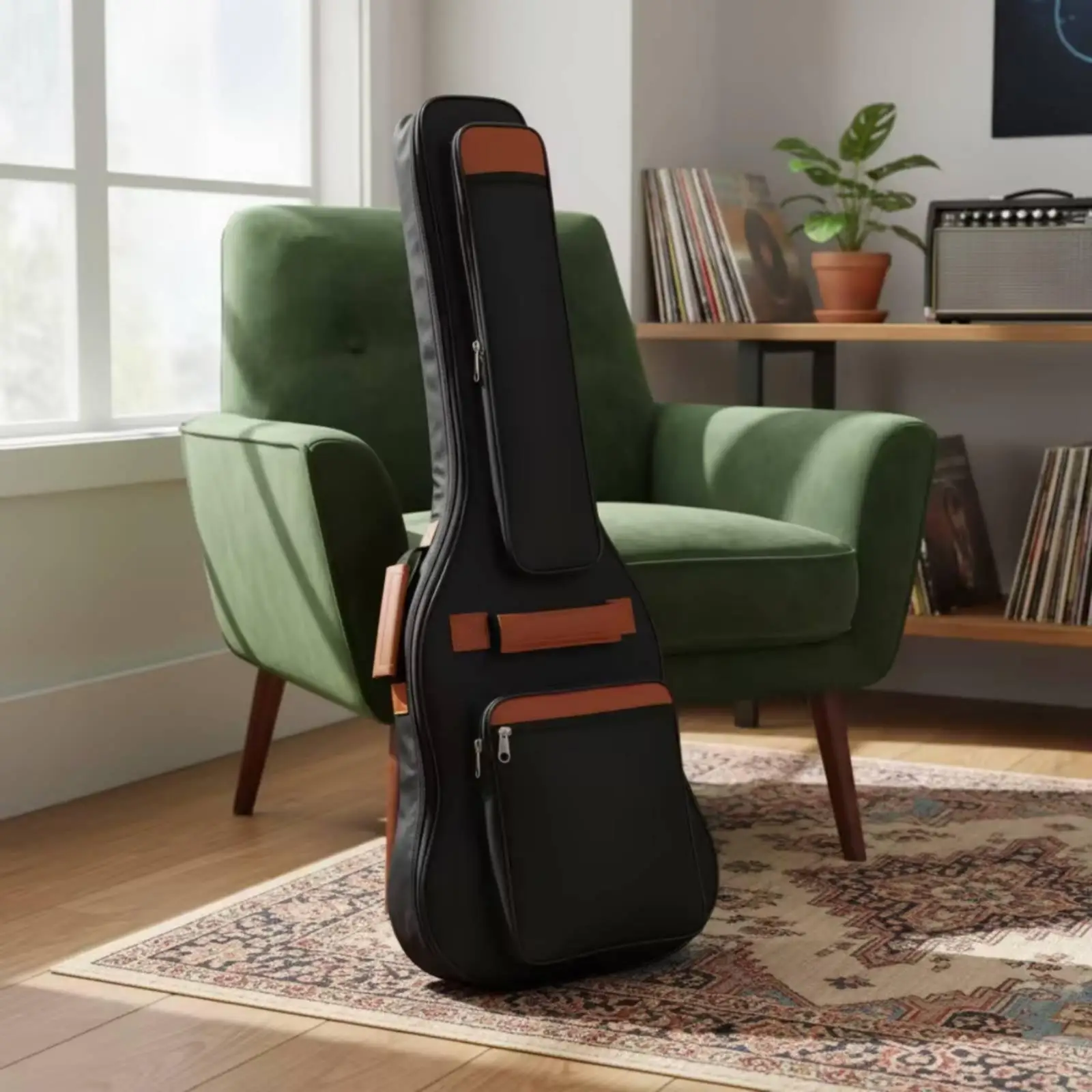 Electric Guitar Gig Bag Padded Electric Guitar Bag Portable for Travel, Students
