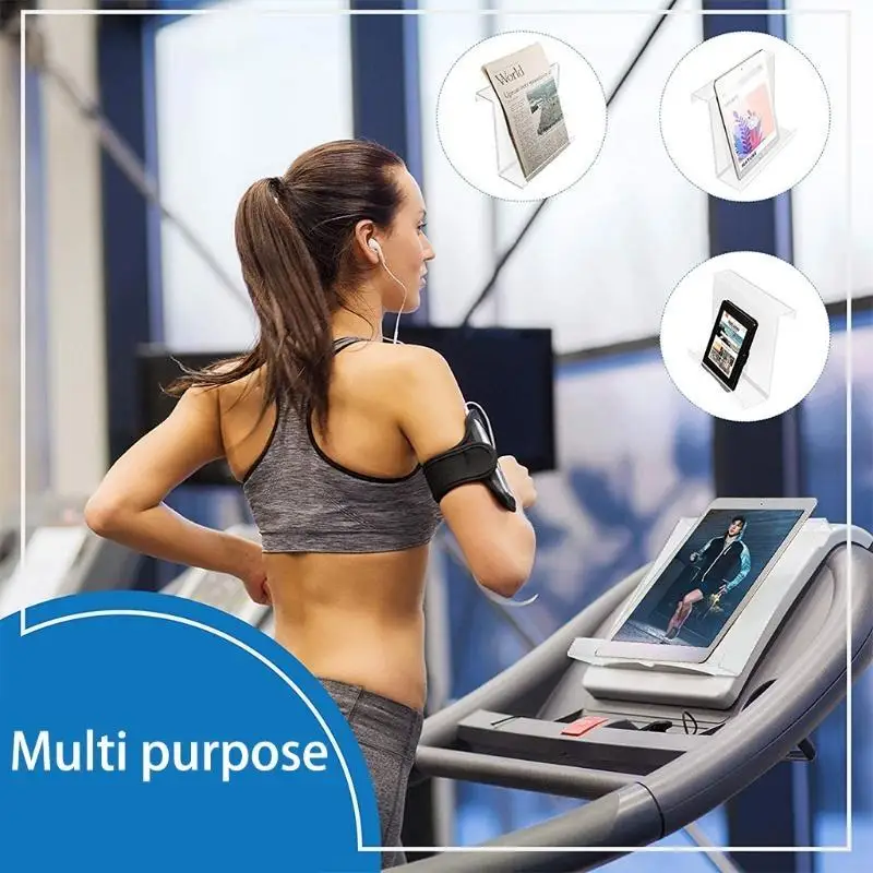 462E Acrylic Treadmill Bookholder Compatible for pad Tablet Magazine Reading Rack