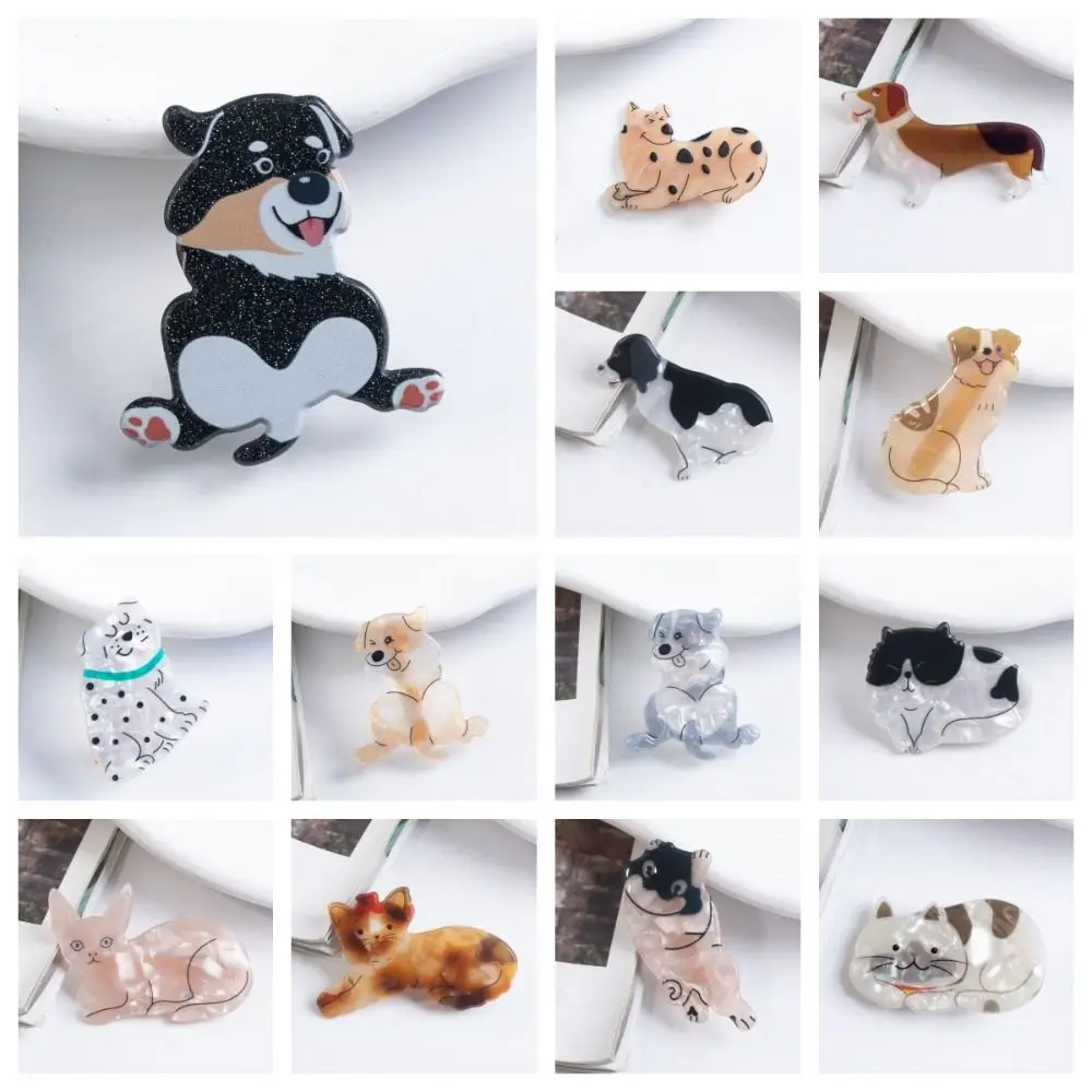 Dog Puppy Cat Hair Clip Cute Persian Cat Duckbill Clip Animal Hairpin Y2k Headwear Daily