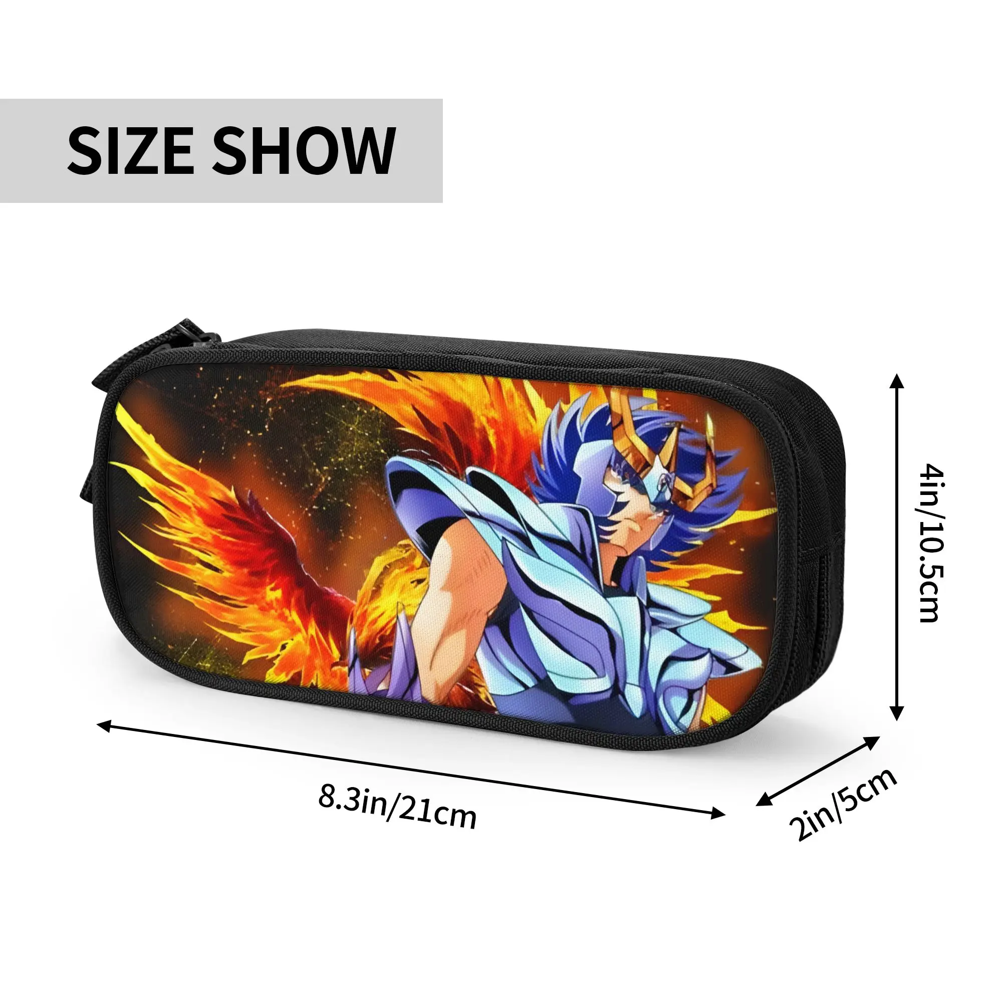 Large Capacity Bags for Child Cartoon IKKI KNIGHTS OF THE ZODIAC  Handheld Study Bag for Boys Gilrs Kids
