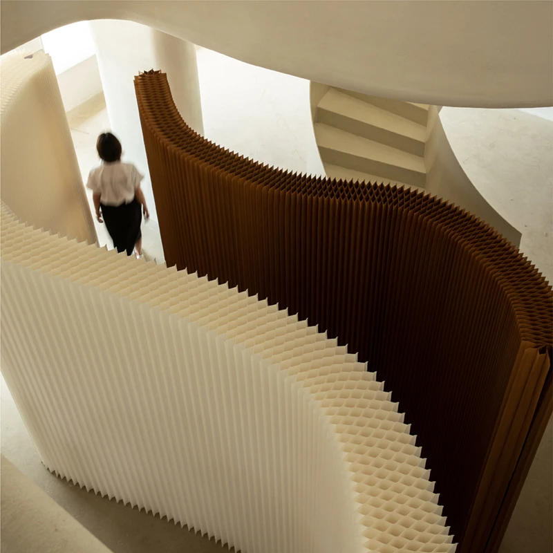 Customized Paper Wall Partition Folding Partition Wall Room Divider Flexible And Stretchable For Shooting Room