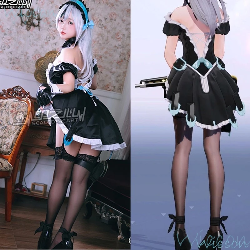 Apprentice Maid Enigma Cosplay Costume Wig Uniform Dress Game Anime Cosplay Women Adult Sexy Outfit Snowbreak: Containment Zone