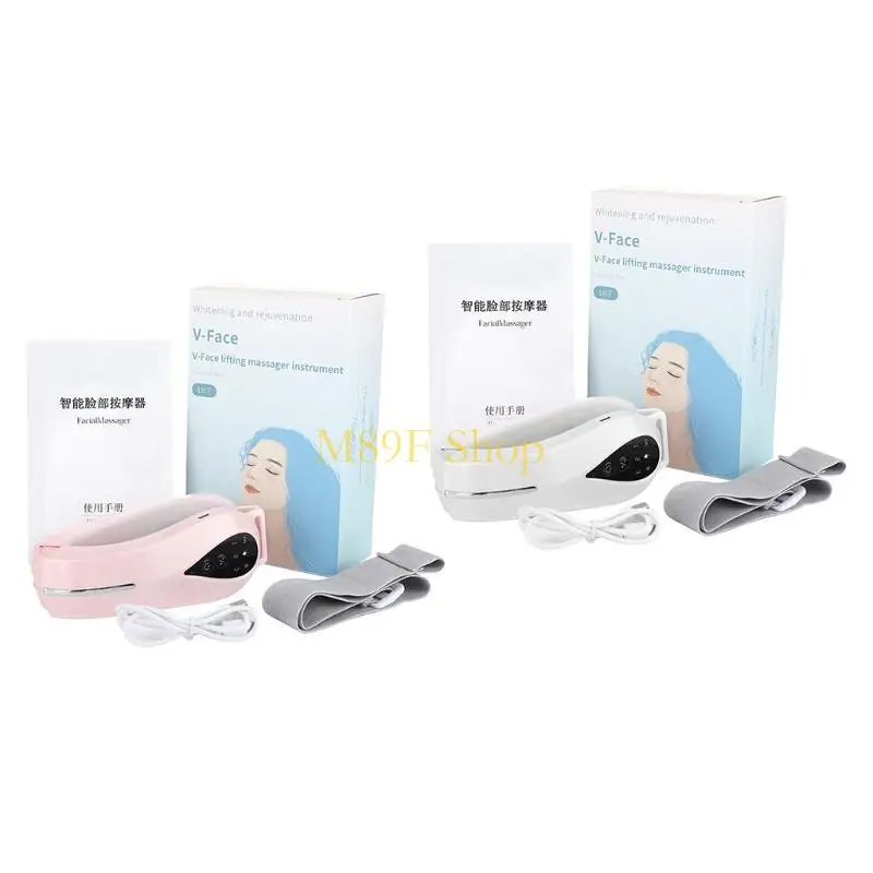 M89F Micro กระแสไฟฟ้า V-face Massager Jaw Face Lifting Device Gift Girl Girl
