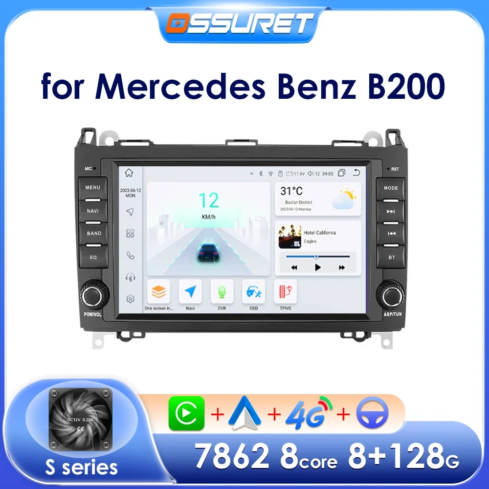 Image of Android Autoradio für Mercedes Benz B200 W245 W169 W639 B180 B160 B170 A150 W906 Auto Stereo Multimedia 8 Zoll Bildschirm Player GPS