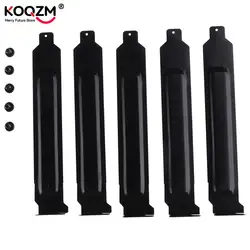 Cubiertas de ranura de metal negro, filtro de polvo, placa ciega para PCI, 5 unidades por lote