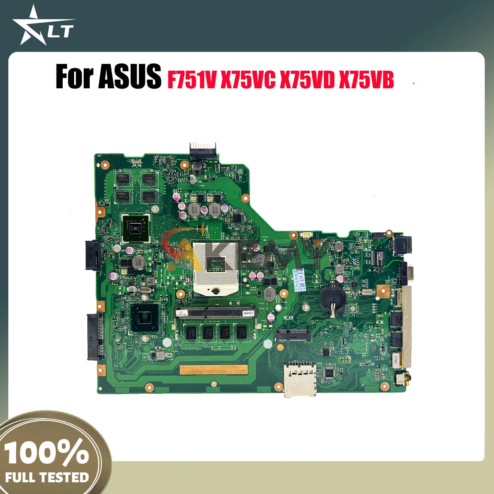 

Материнская плата для ноутбука X75VD ASUS VivoBook X75V F751V X75VB X75VC X75VD, материнская плата для ноутбука, в наличии, 100% тестирование, ОК, быстрая доставка