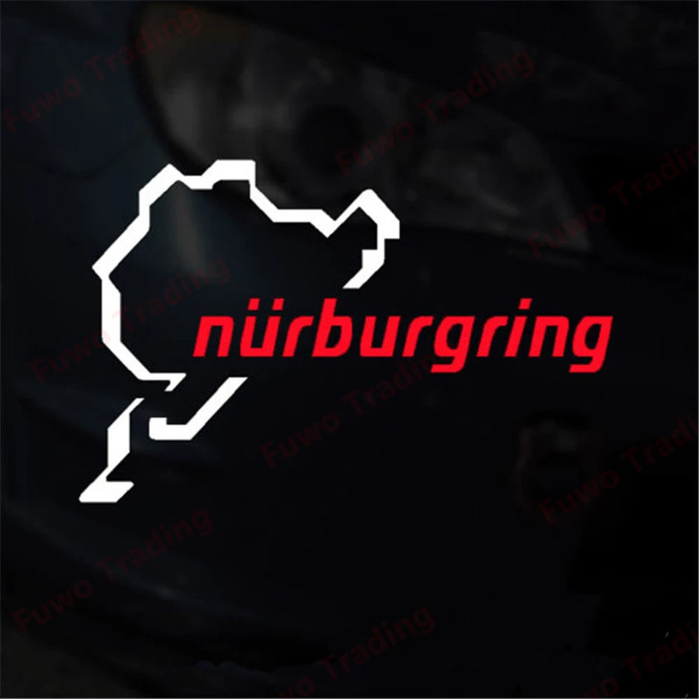 Etiqueta engomada del coche de la personalidad de la moda The Racing Track Nurburgring vinilo calcomanía ventana parachoques motocicleta nevera