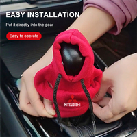 Car Gear Shift Hoodie Cover Shift Cover Gear Handle Decoration For Mitsubishi Ralliart Evo X RVR Grandis Lancer EX