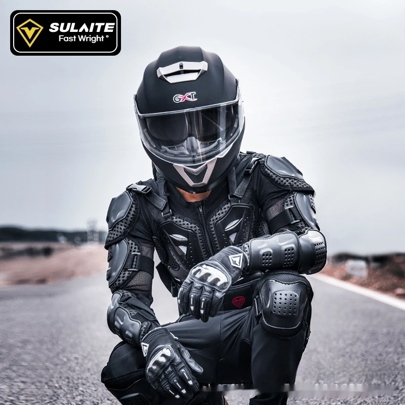 Motorcycle Sets Motorcycle Jacket Locomotive Cycling Kneepad Elbow Chest Protector Neck Protection Neck Protection Equipment