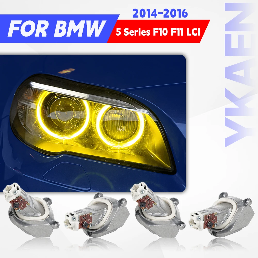 

Yellow Amber LED Angel Eye DRL Module 63117343876 For BMW 5 Series F10 F11 LCI 2014-2016 Headlight Daytime Running Light Red