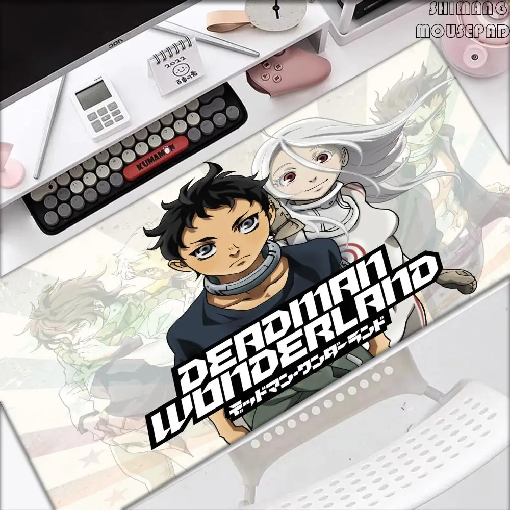anime brutal D-Deadman Wonderland Mouse Pad Large Gaming Mousepad with Stitched Edges Thickened Desk Mat PC