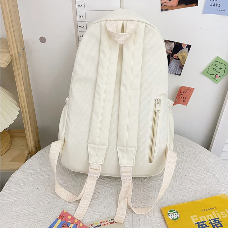 Sac à dos en nylon imperméable pour femme, sacs à dos de voyage pour femme, cartable pour adolescentes, sacs à livres pour documents solides, nouveau