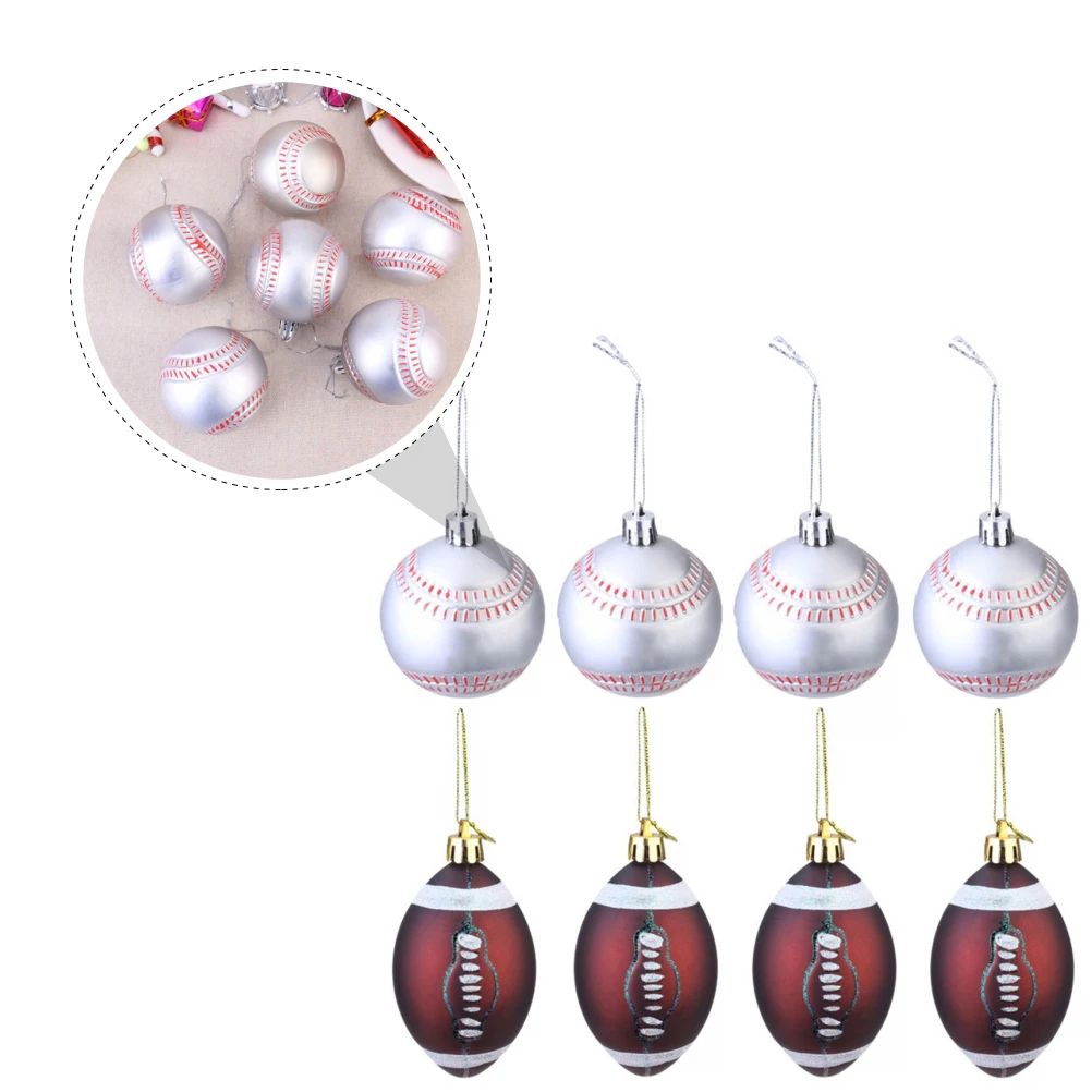 

Xmas Tree Balls Christmas Pendant Ornament Sport Decoration Plastic Decorations Party Supplies