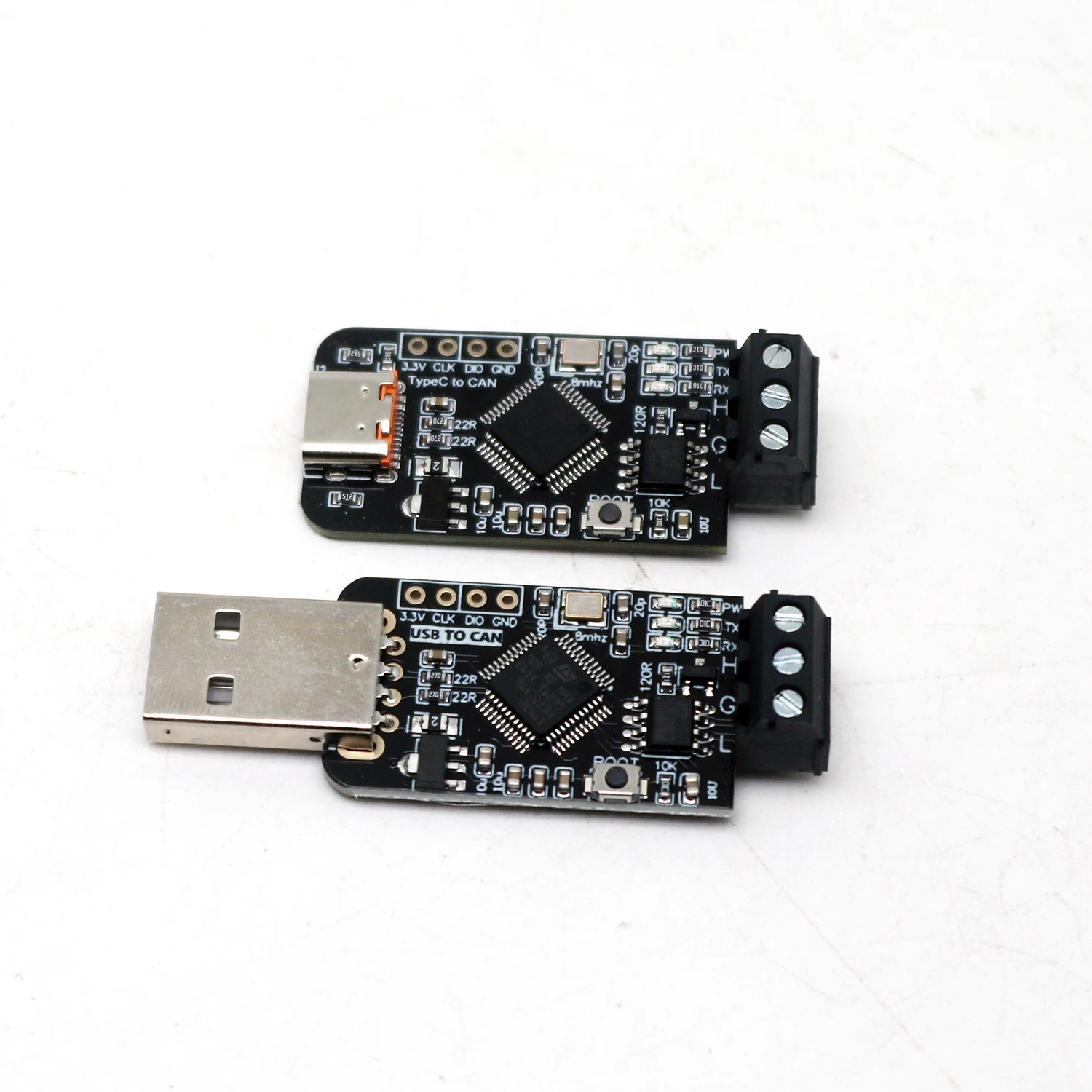 TYPE-C USB To CAN Adapter CANable STM32F072 Canbus Transceiver Debugger PCAN-VIEW CandleLight, Slcan Klipper Firmware 3D Printer