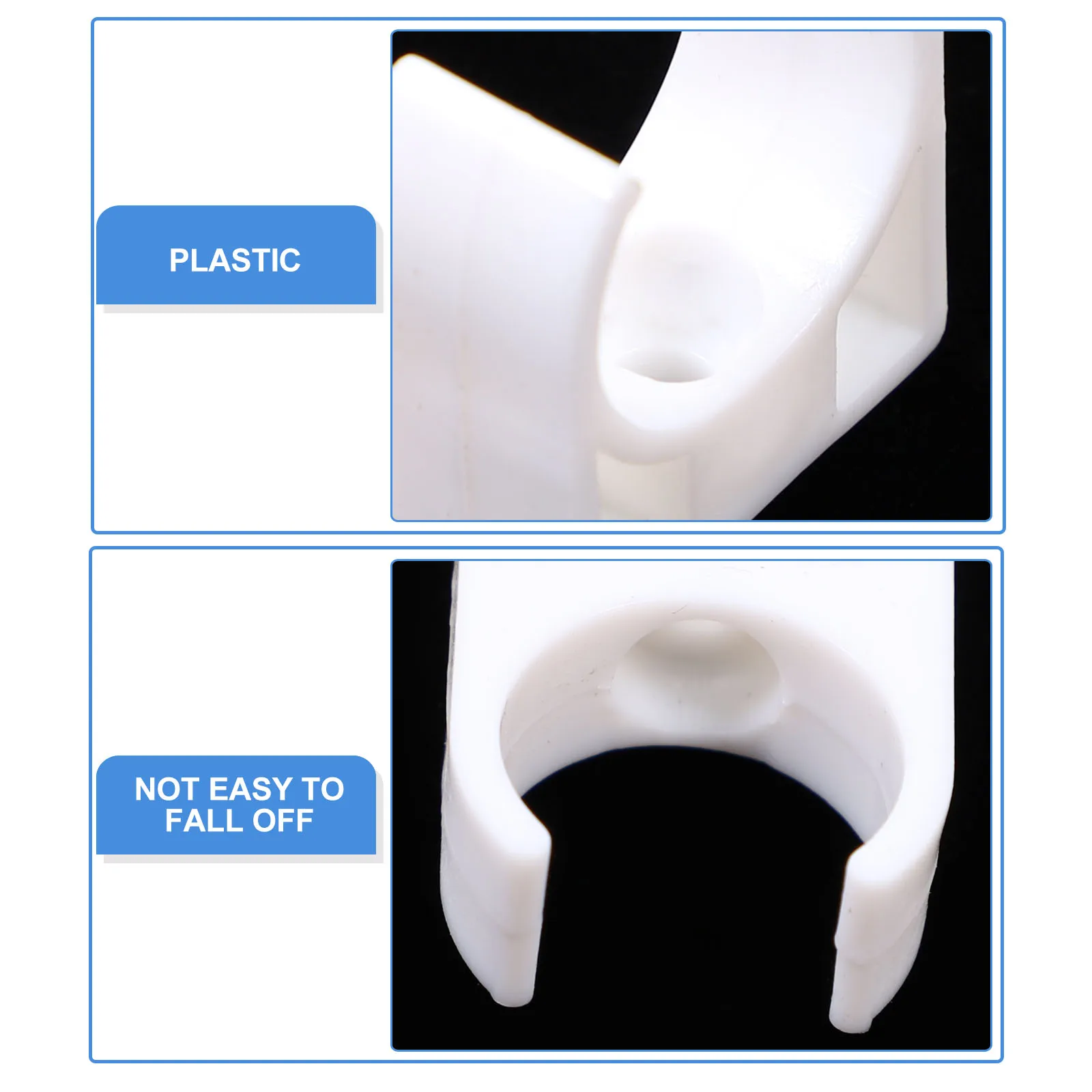 

50pcs Snap Clip U Clamps U Clips Holder Supports Pipe Support Clamp Clamps Pipe Support Clips For Tubes Fittings