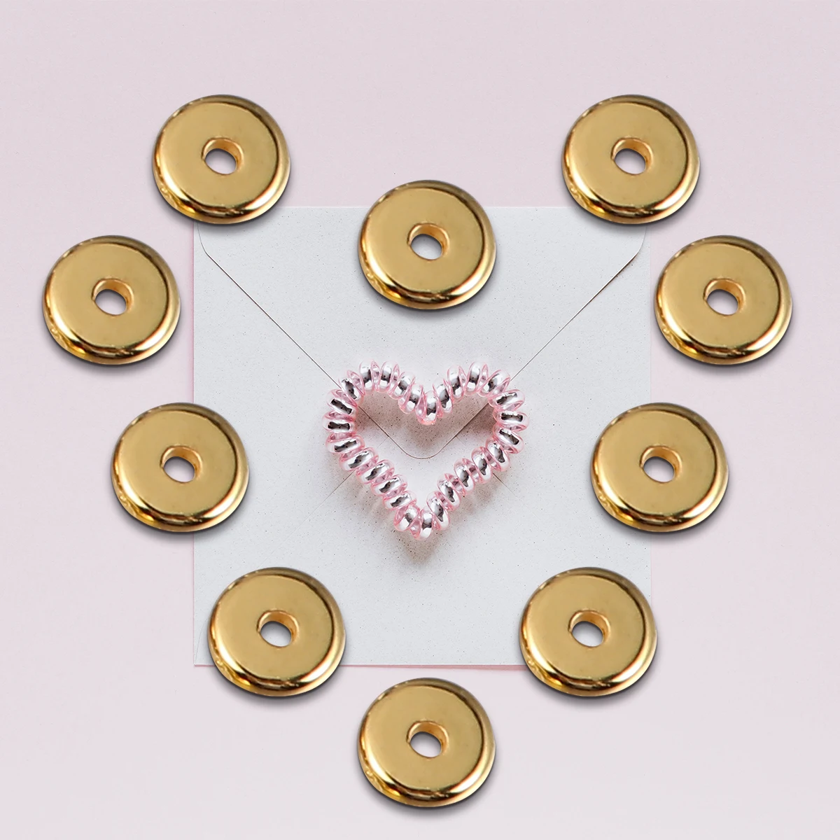 

300pcs Beaded Spacer Beads for Jewelry Making DIY Craft Hoops Rings Bracelet Necklace Decor Durable Safe