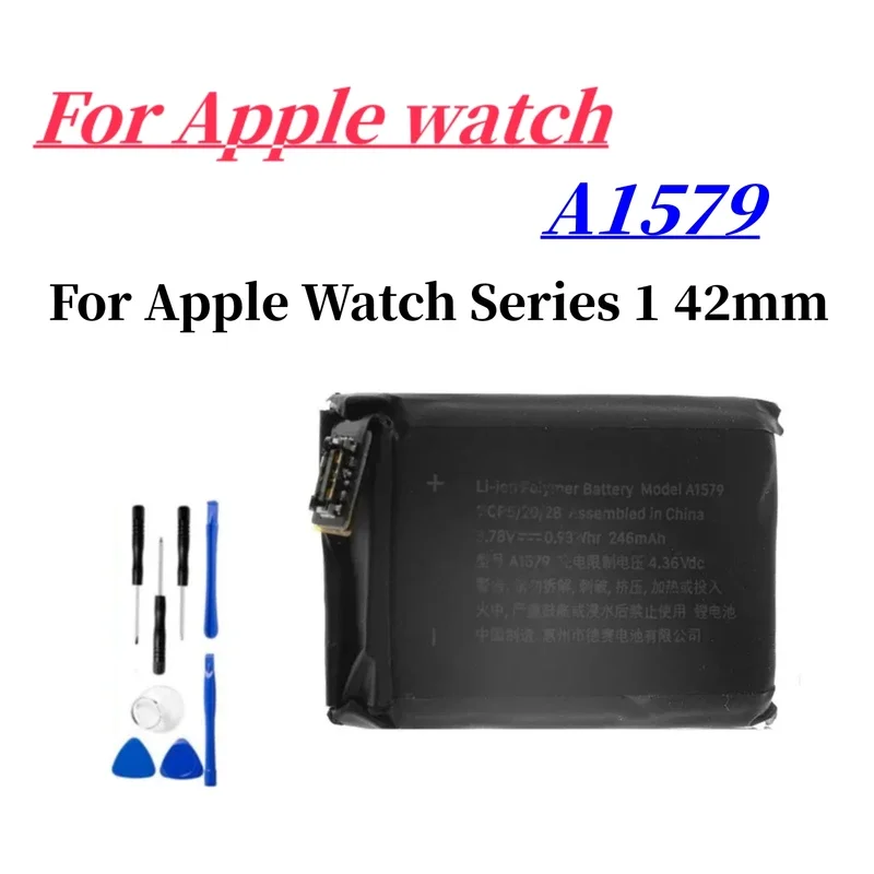 

New Battery For Apple Watch Series 1 42mm A1579 A1554 A1803 246mAh A1579 Batería