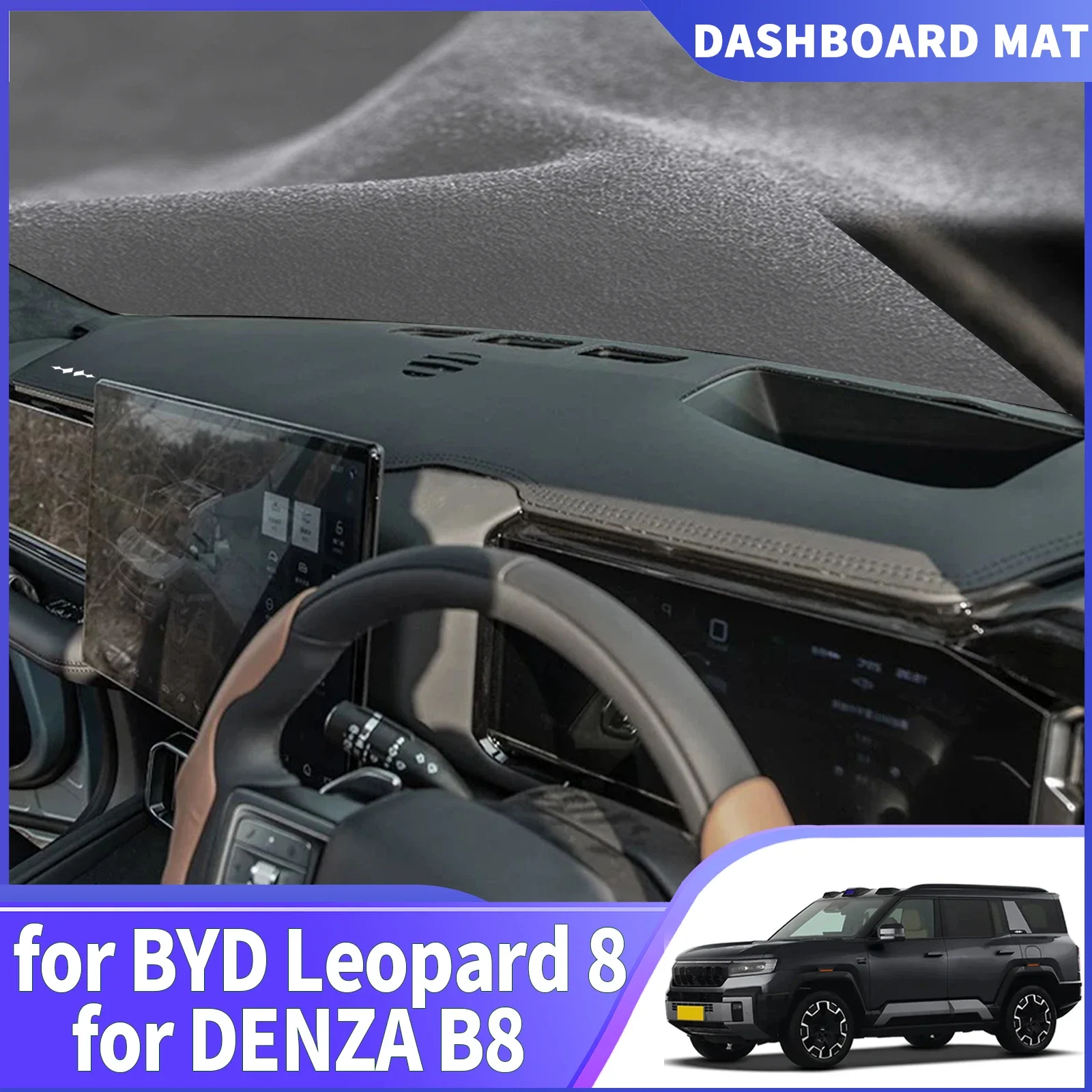 

For BYD Equation Leopard 8 2025 2026 DENZA B5 Car DashMat Sunshade Dashmat Dashboard Cover Pad Protective Carpet Accessories