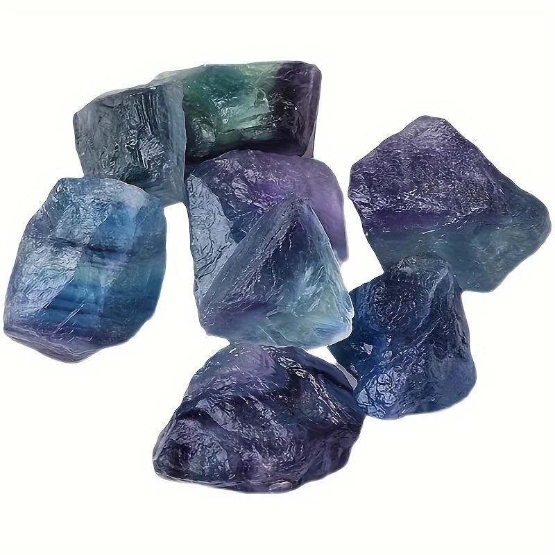 Pietra grezza di fluorite arcobaleno naturale, diffusore di aromaterapia, campione di minerale di quarzo