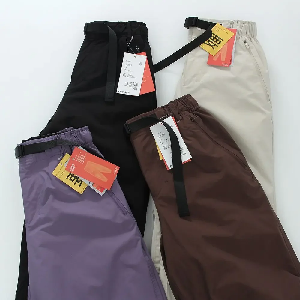 Pantaloni da lavoro impermeabili per pendolari a gamba larga da donna nuovi invernali 2025