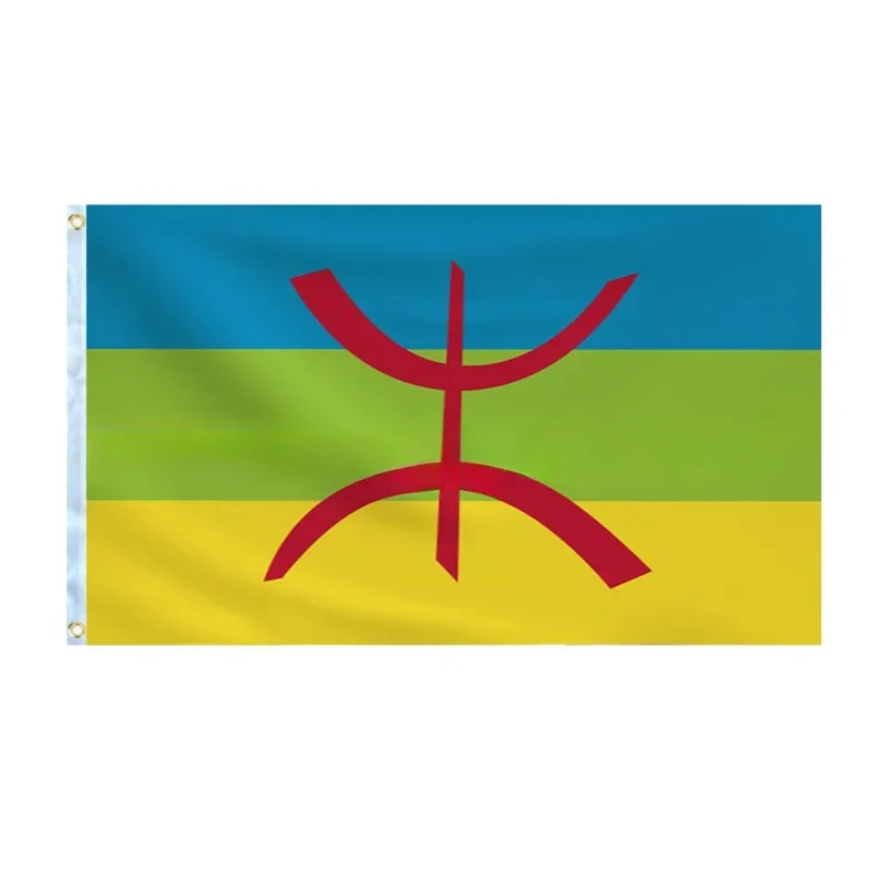 90x150cm berber Flag high quality polyester hanging 3x5ftS North Africa Banner Amazigh Flag for home decoration