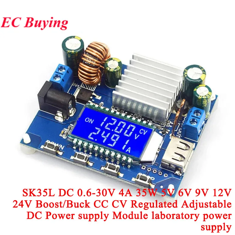 XY-SK35H 4A 35W XY-SK80H 5A 80W DC Adjustable Step-Up/Down Buck-Boost Power Converter Module CC CV 5.0~30V 6.0~36V Solar Charger