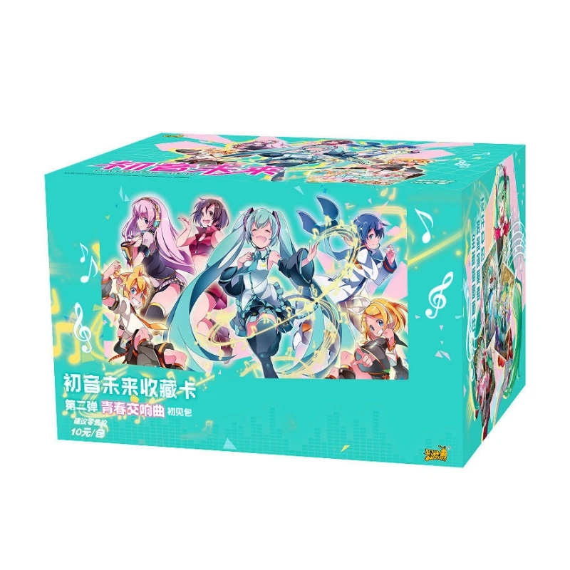 90Pcs/Set Hatsune Miku Virtual Character Singing Girl Collection Hobby Cards Youth Symphony Original Box Children's Gift