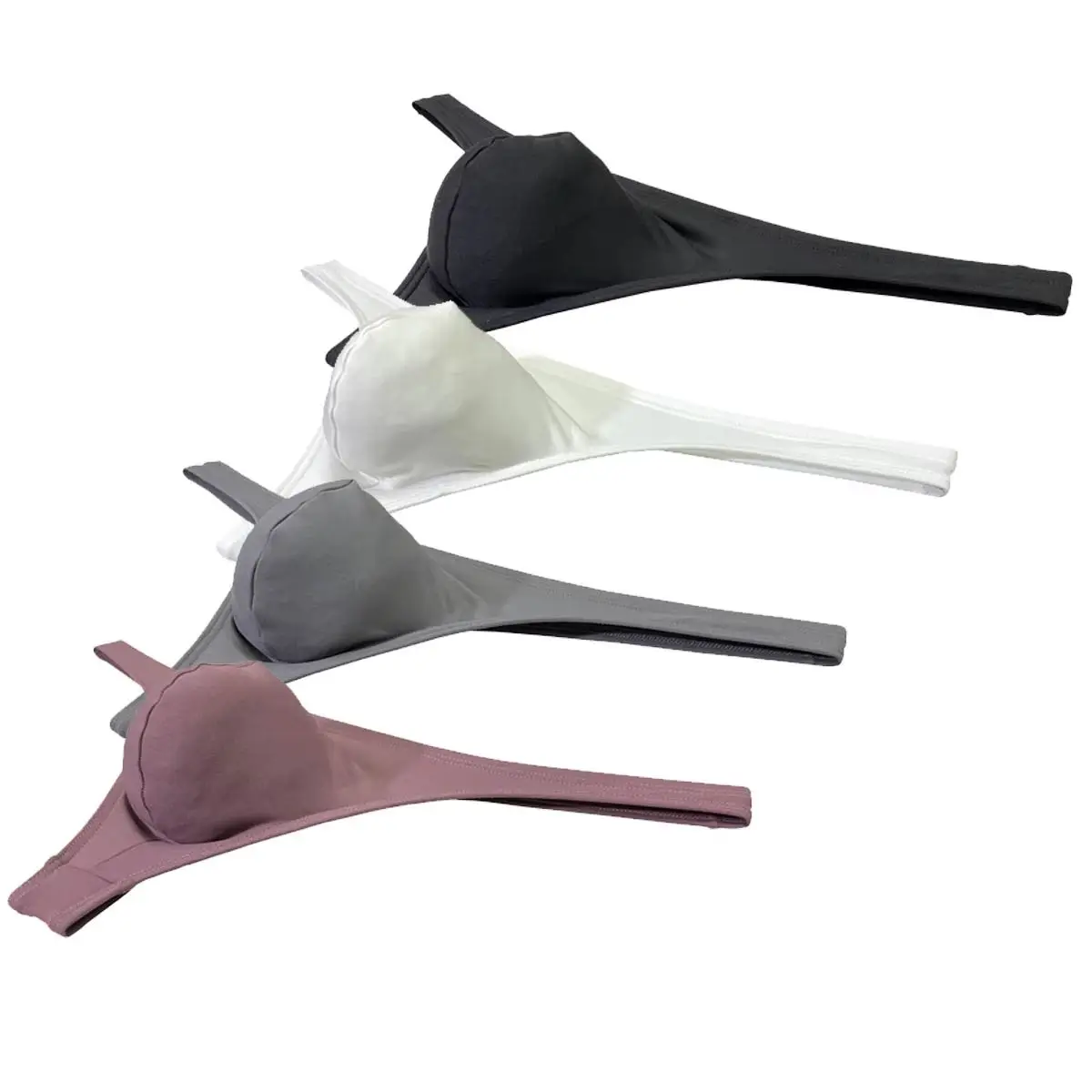 

Bikini Brief Men's Underwear Thong Enhancing Pouch Male G-String Low Rise Breathable Undies Sun Tangas for Man Quick Dry Beach