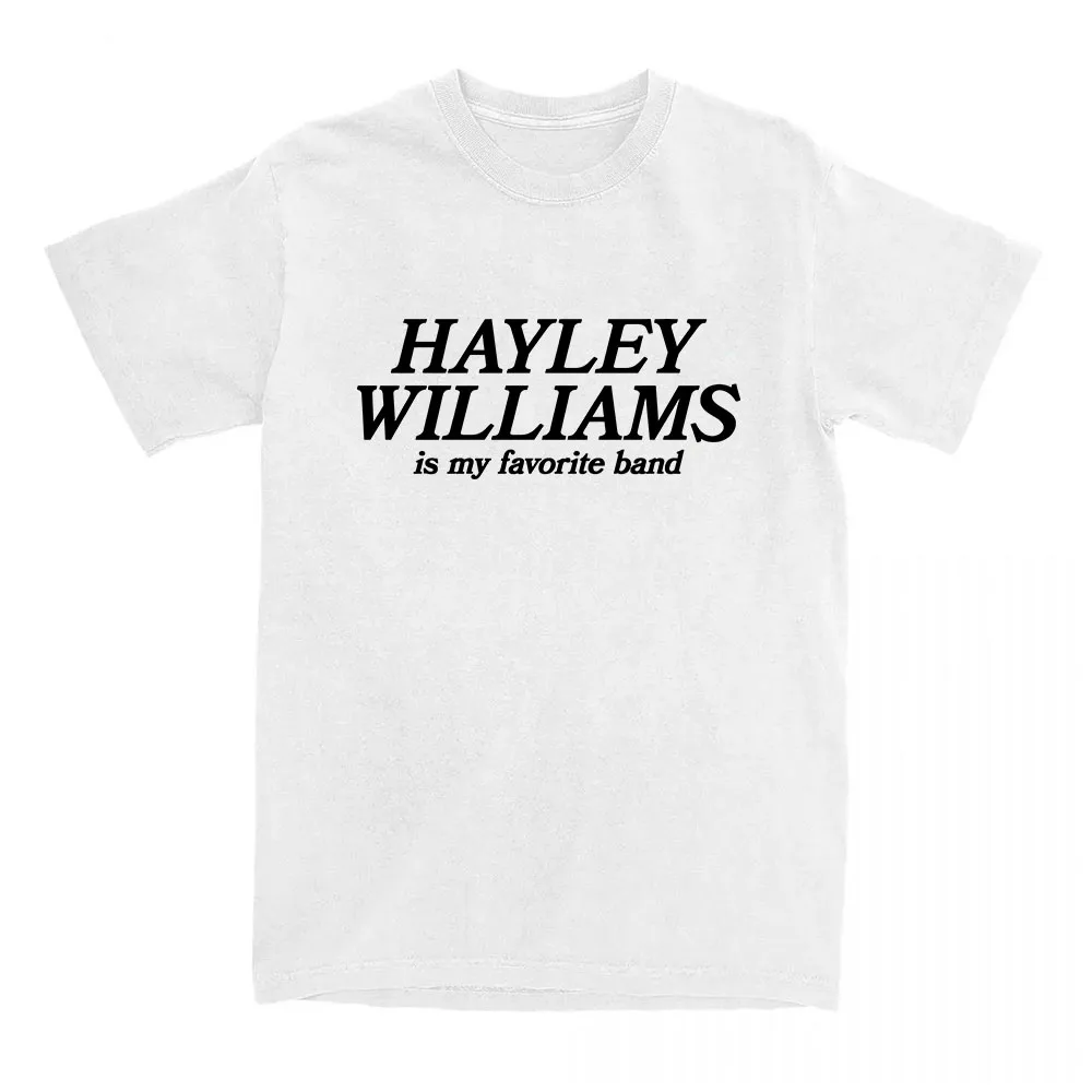 للجنسين الشارع الشهير ملابس منقوشة الفرقة المفضلة تي شيرت هايلي ويليامز موضة فضفاضة تي شيرت قصير الأكمام الإناث القطن بلايز