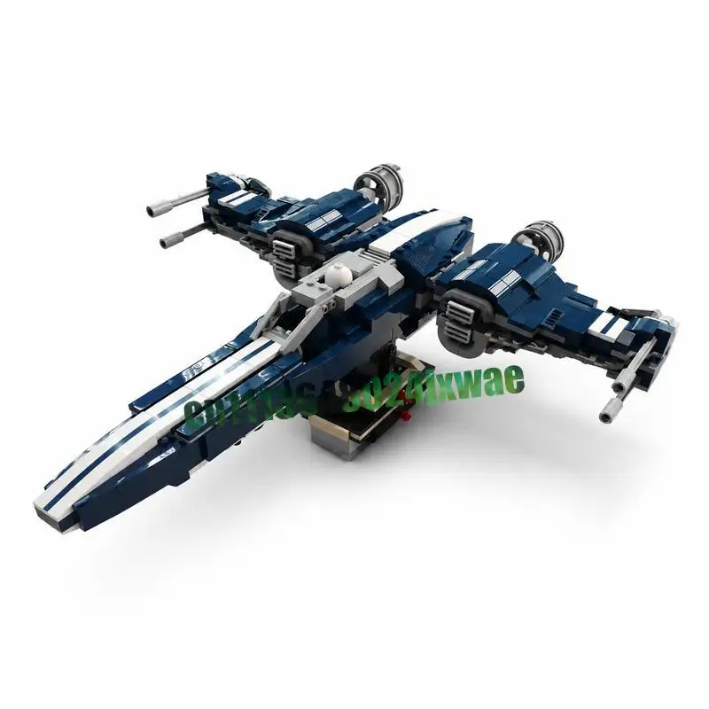 716Parts Mustang Starfighter Space Fighter Aircraft Model Custom Building Blocks MOC DIY Assembly Educational Toy Popular Gifts