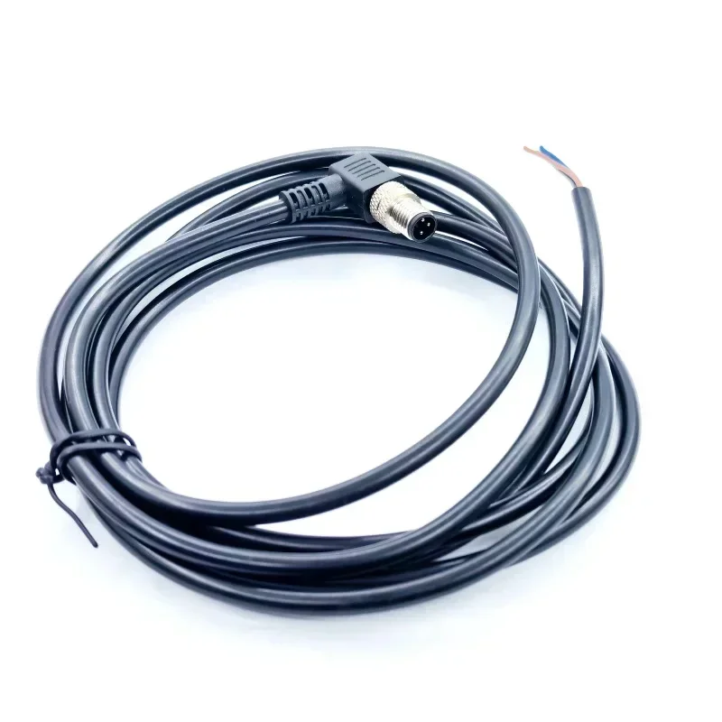 Curved Straight Head M8 Sensor Waterproof Connector Cable Industrial 3 4 6 8 Pin Injection Molded Aviation Male Female Plug Line