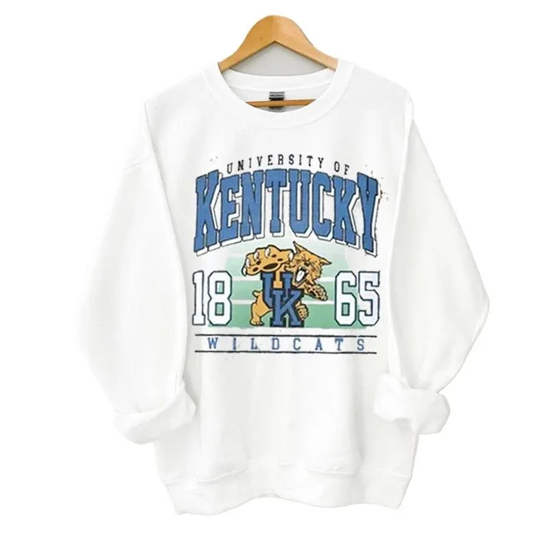 

Autumn and Winter Style University of Kentucky Sweatshirt, "Wildcats Heritage" Graphic for A Trendy Look