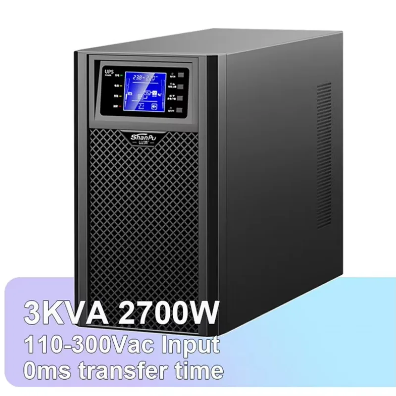 3KVA على الانترنت UPS 3kw 2700 واط موجة جيبية نقية المنزل الطبية 0 مللي ثانية العاكس UPS 3000VA UPS إمدادات الطاقة غير المنقطعة