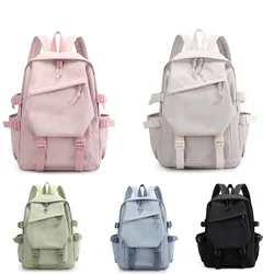 Mochilas sólidas para adolescentes, mochilas escolares, bolsa de viagem para mulheres, mochila para meninas e meninos, mochila estudantil, moda